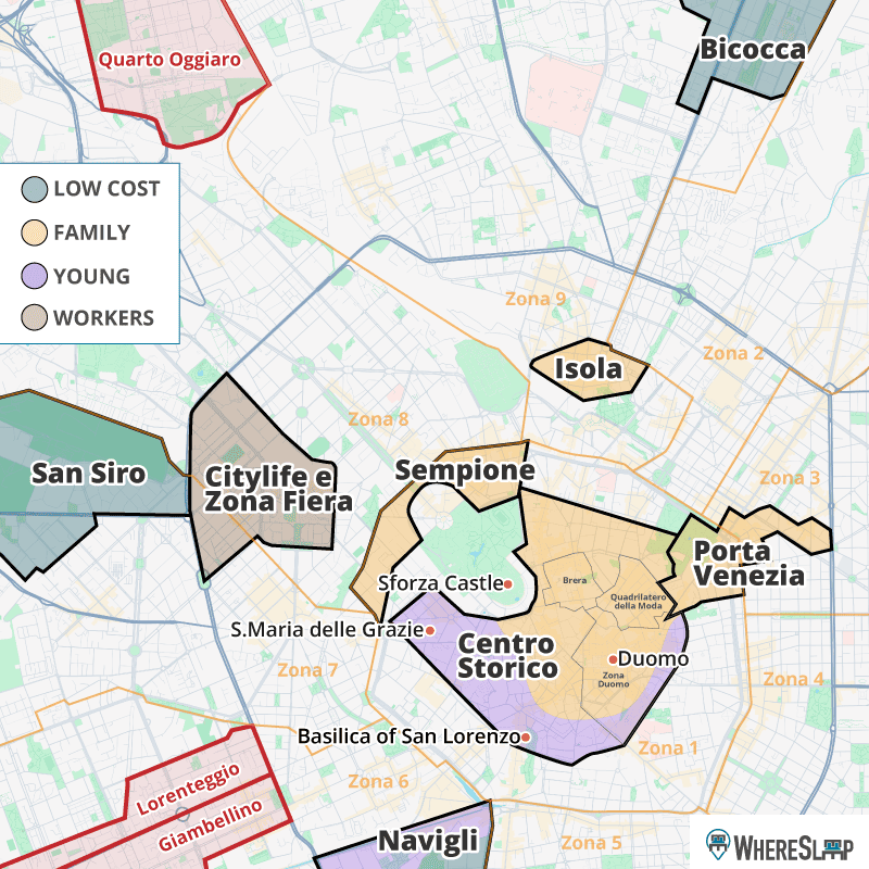 where to sleep in milan