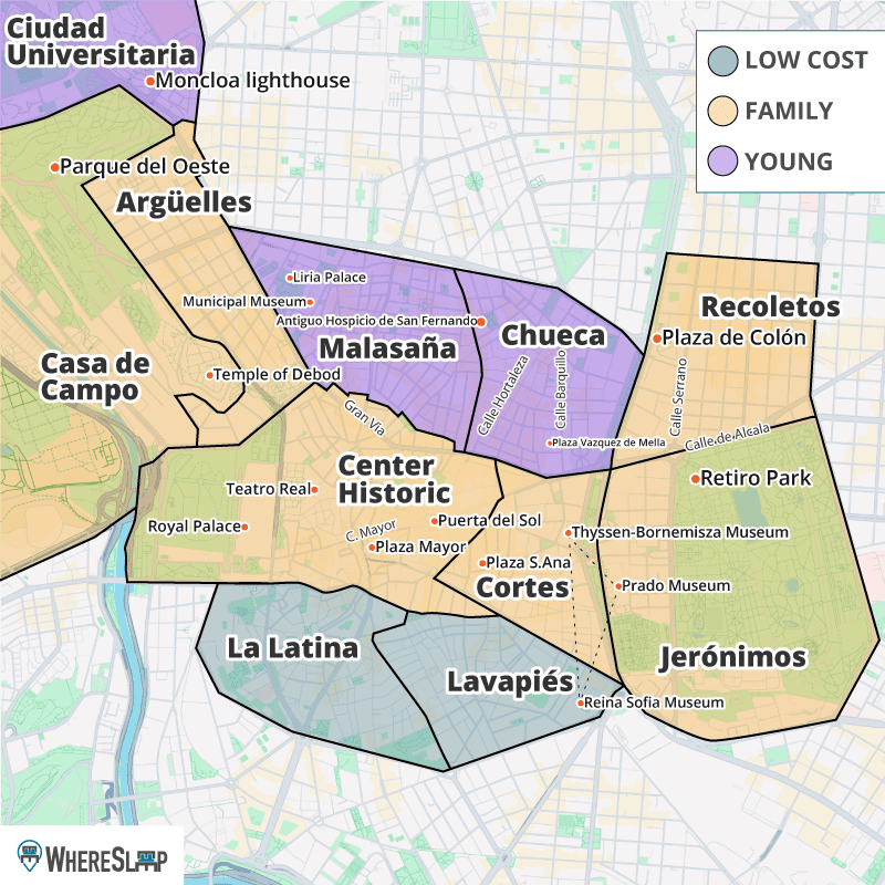 where to sleep madrid