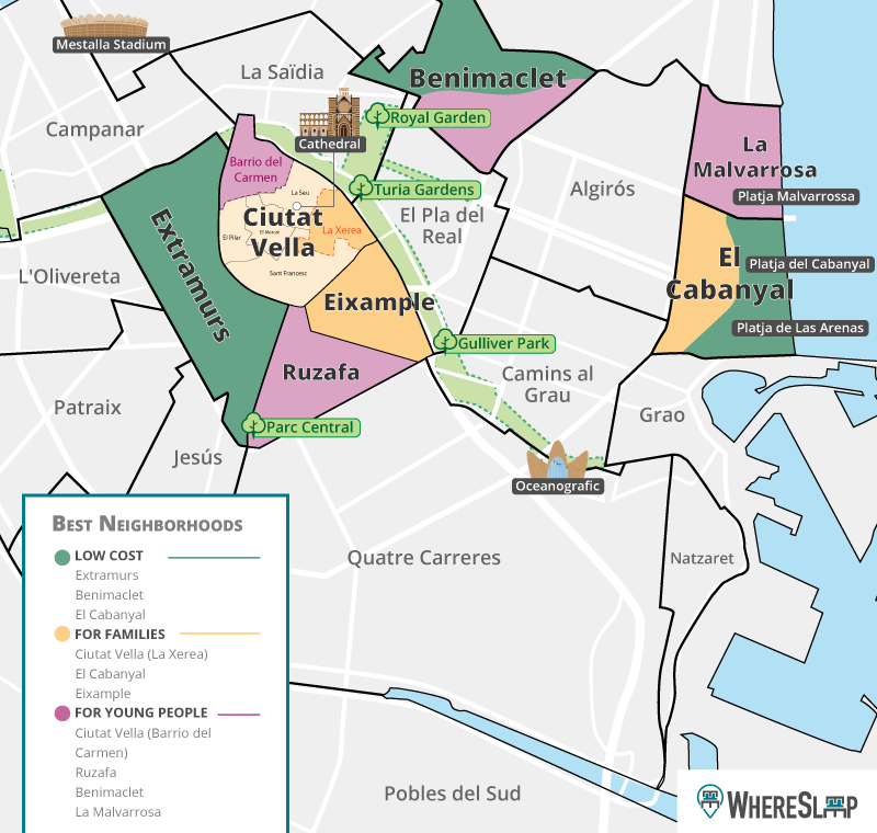 where to sleep valencia